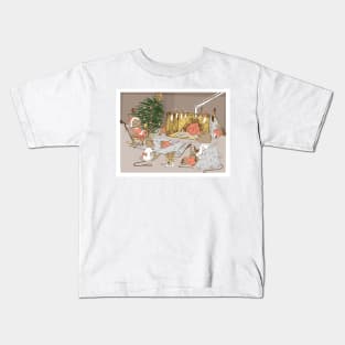 A Very Mousy Christmas Card Kids T-Shirt